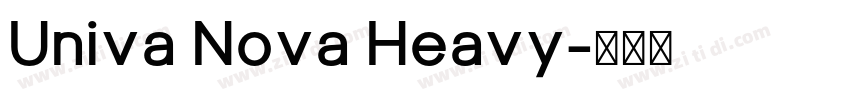 Univa Nova Heavy字体转换